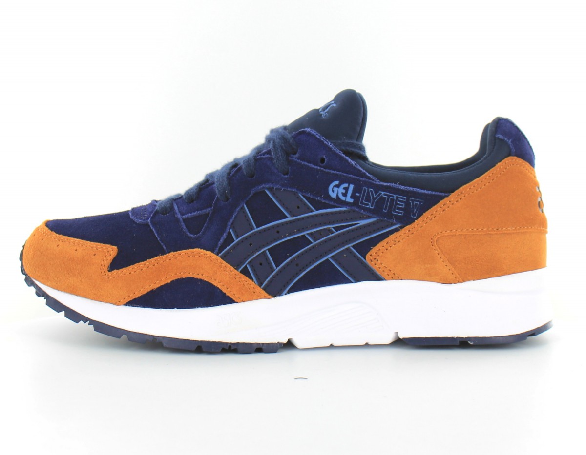 Asics Gel Lyte V Bleu Marine-Camel