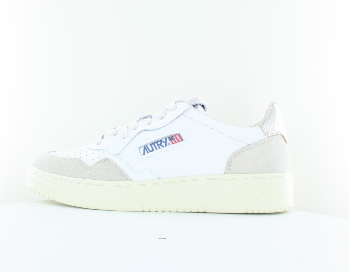 Autry Medalist suede blanc or