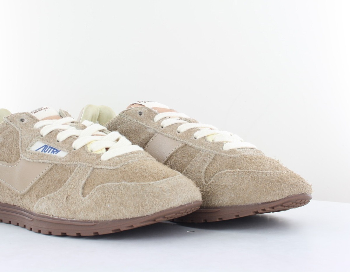 Autry Windspin en daim beige beige