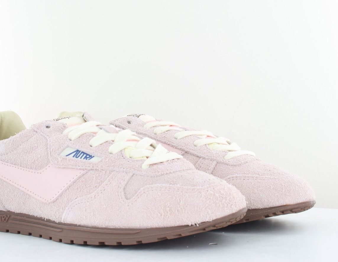 Autry Windspin en daim rose rose