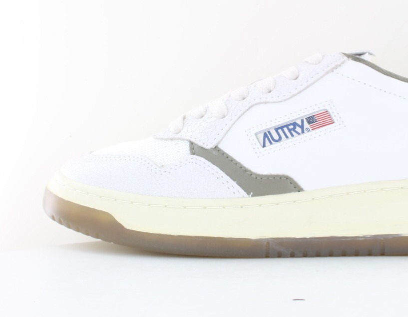 Autry Medalist mesh blanc kaki gris