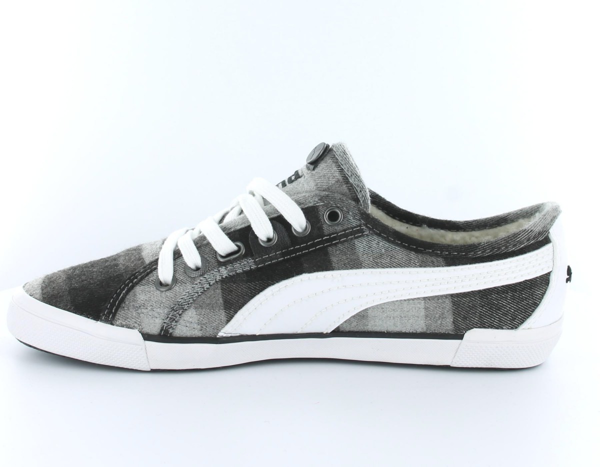 Puma Corsica Plaid GRIS/BLANC