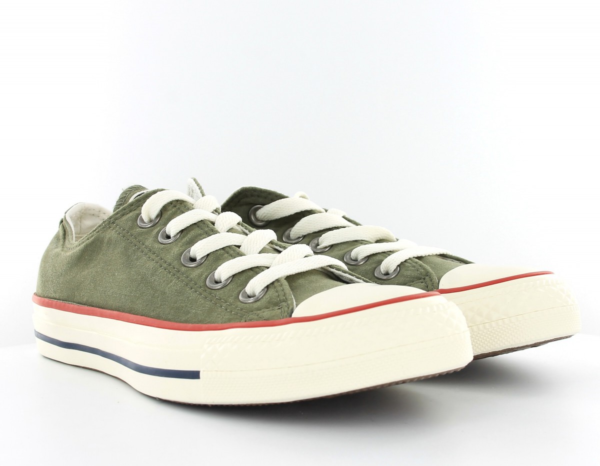 Converse Allstar vintage ox vert-kaki-olive