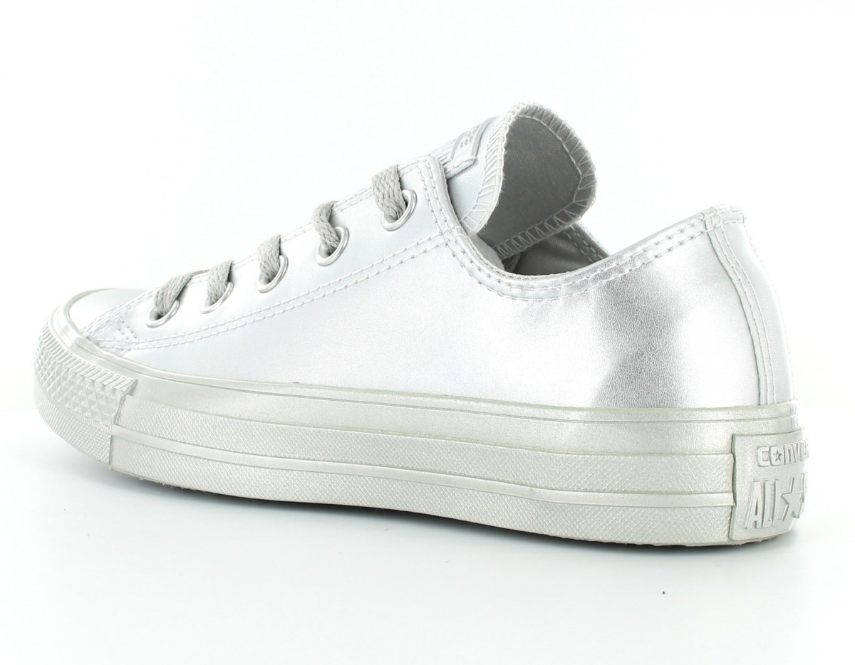 Converse Allstar liquid metallic argent-silver