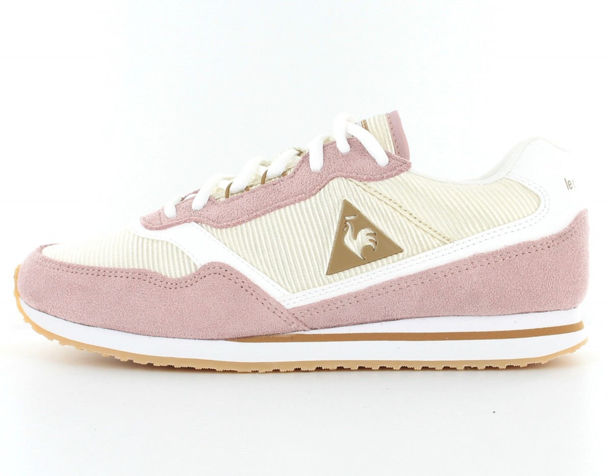 Lecoqsportif Louise Suede Nylon Beige-Rose