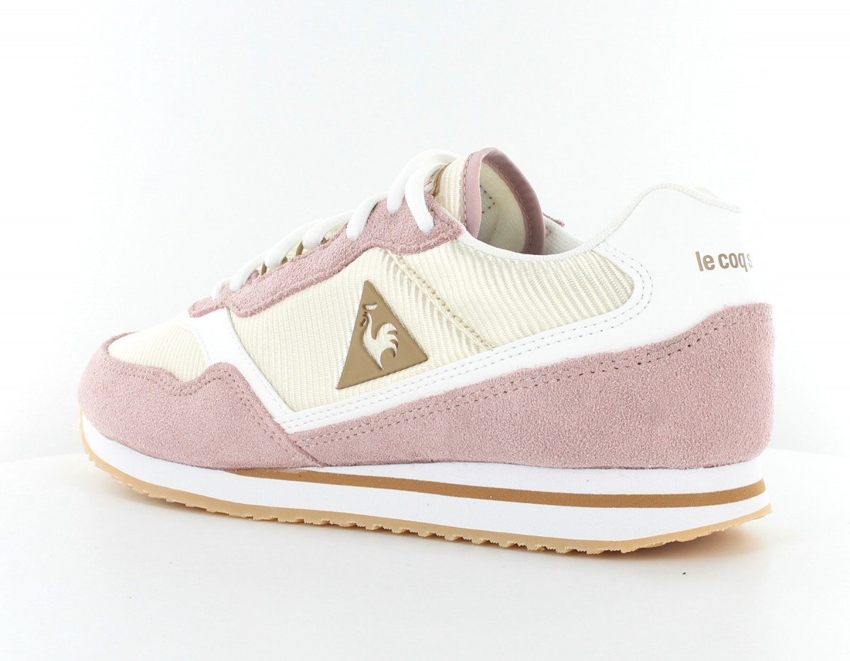 Lecoqsportif Louise Suede Nylon Beige-Rose