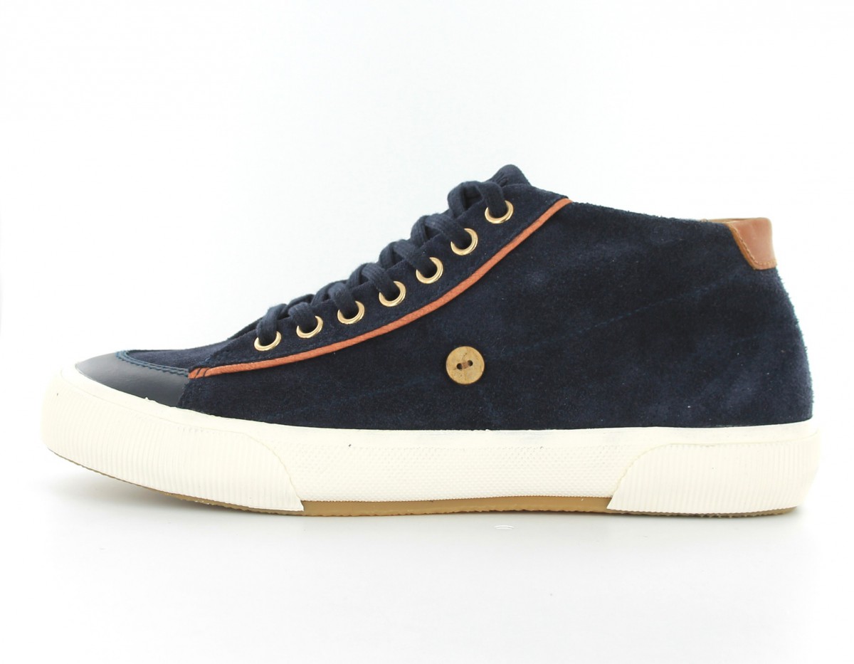 Faguo Birch Mid Suede Bleu-Marine