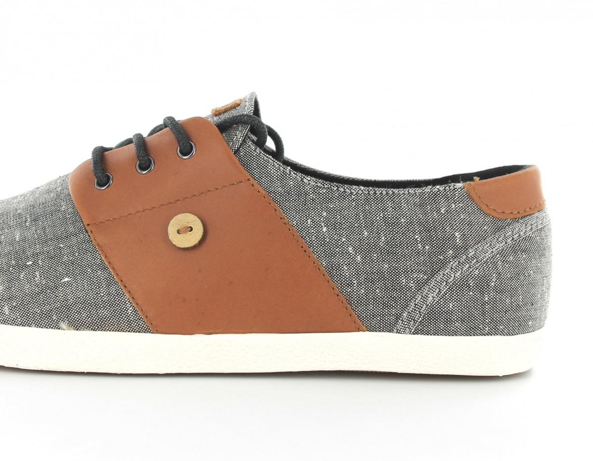 Faguo Cypress coton leather Gris-Camel