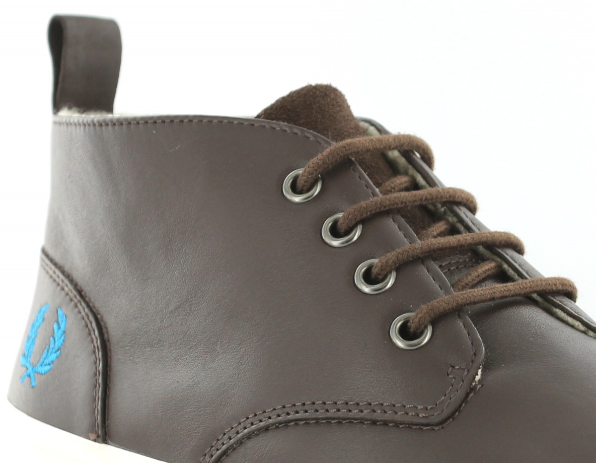 Fred Perry Bramhall Mid MARRON/BLEU