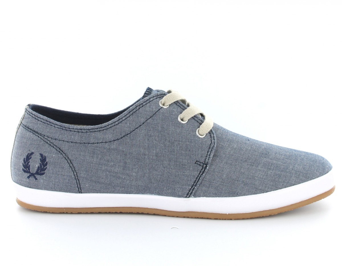 Fred Perry Finn Chambrey GRIS/BLEU/BLANC