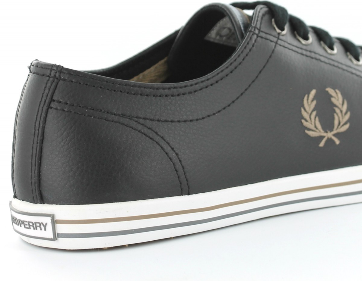 Fred Perry Kingston cuir NOIR