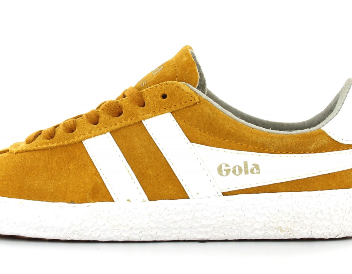 Gola Specialist Suede Femme Jaune Sun-White