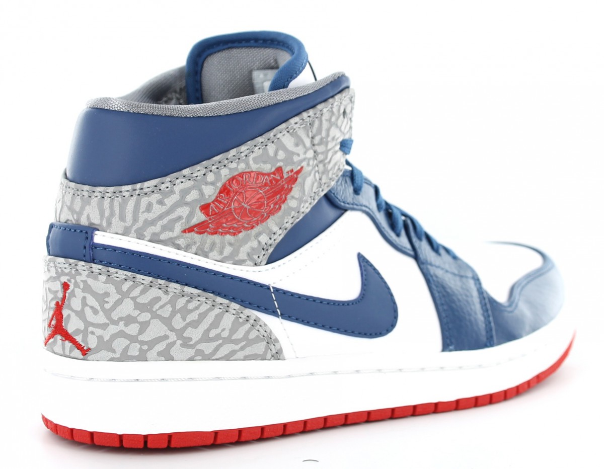 Jordan Air jordan 1 mid true blue BLANC/BLEU