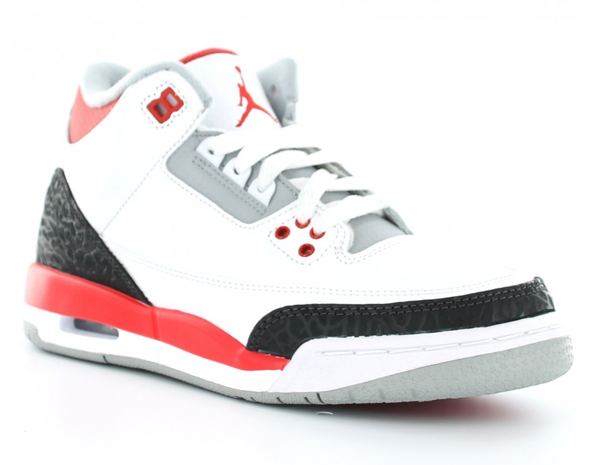 Jordan Air Jordan III (3) Fire Red BLANC/ROUGE/NOIR