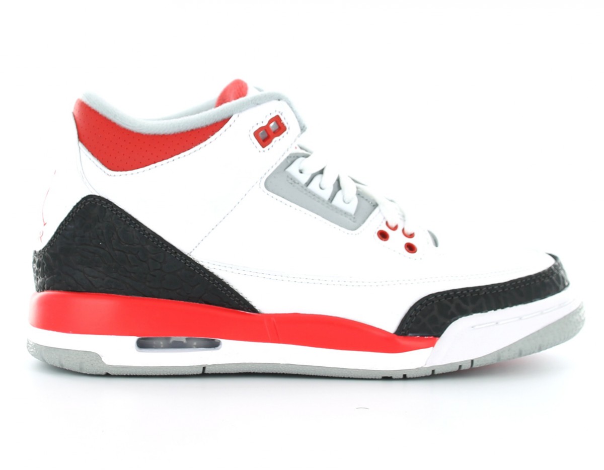 Jordan Air Jordan III (3) Gs Fire red BLANC/ROUGE/NOIR