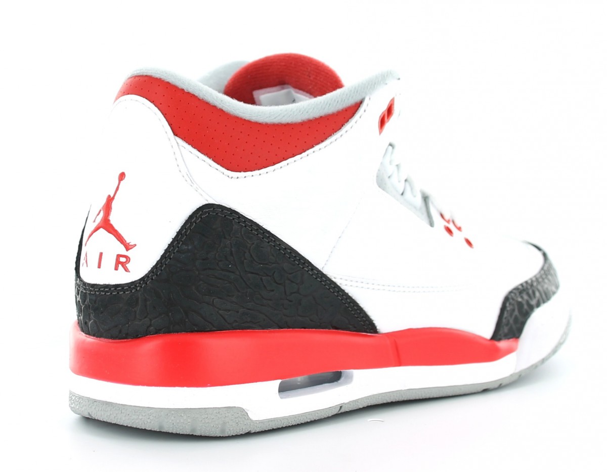 Jordan Air Jordan III (3) Fire Red BLANC/ROUGE/NOIR