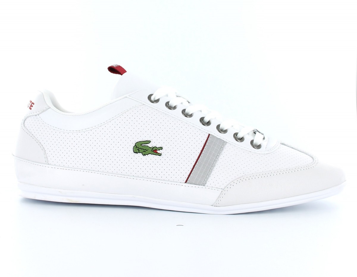 Lacoste Misano LPP BLANC/GRIS/ROUGE