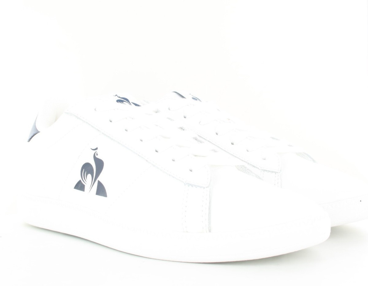 Lecoqsportif Courtset 2 blanc bleu rouge