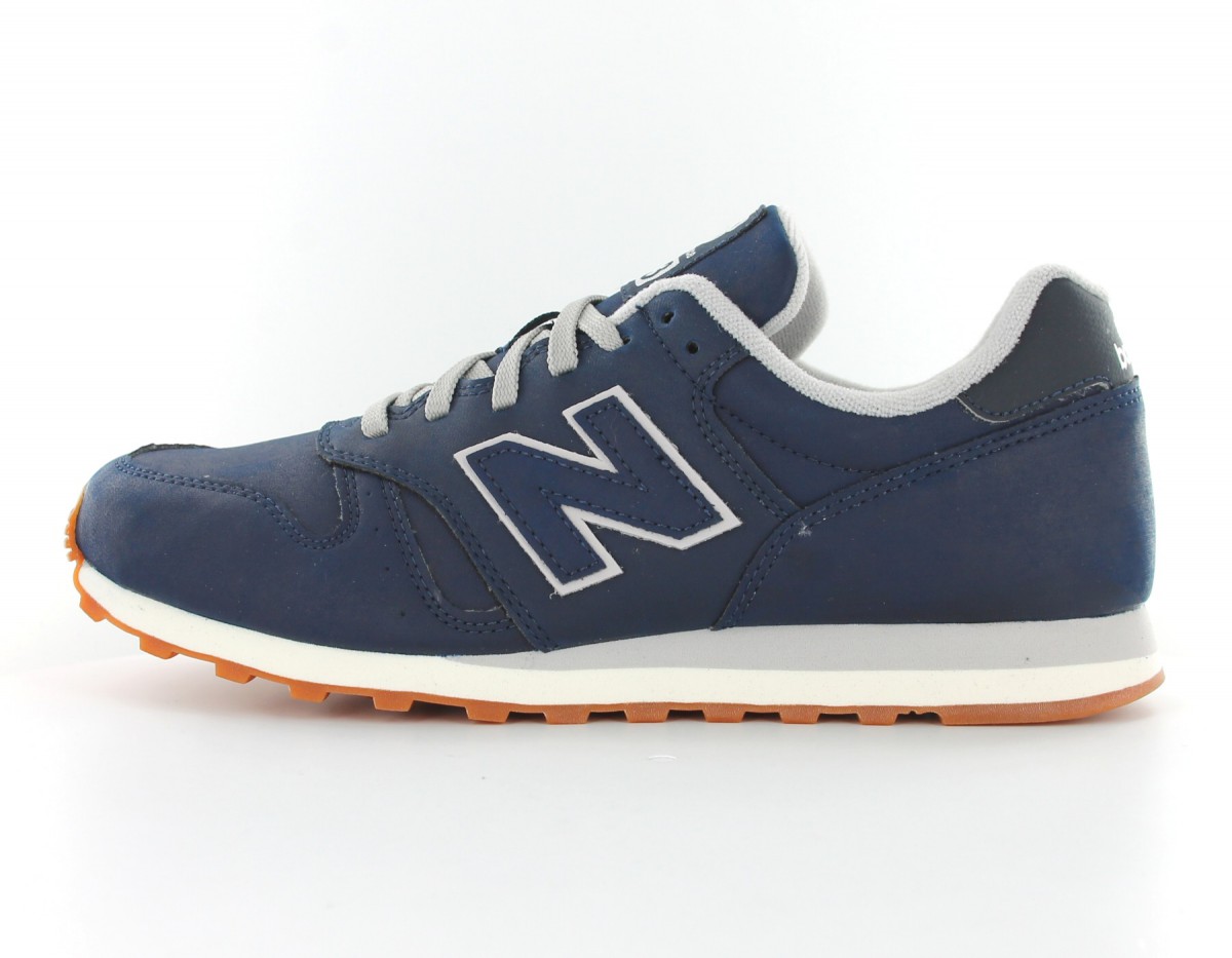 New Balance 373 Cuir bleu-marine