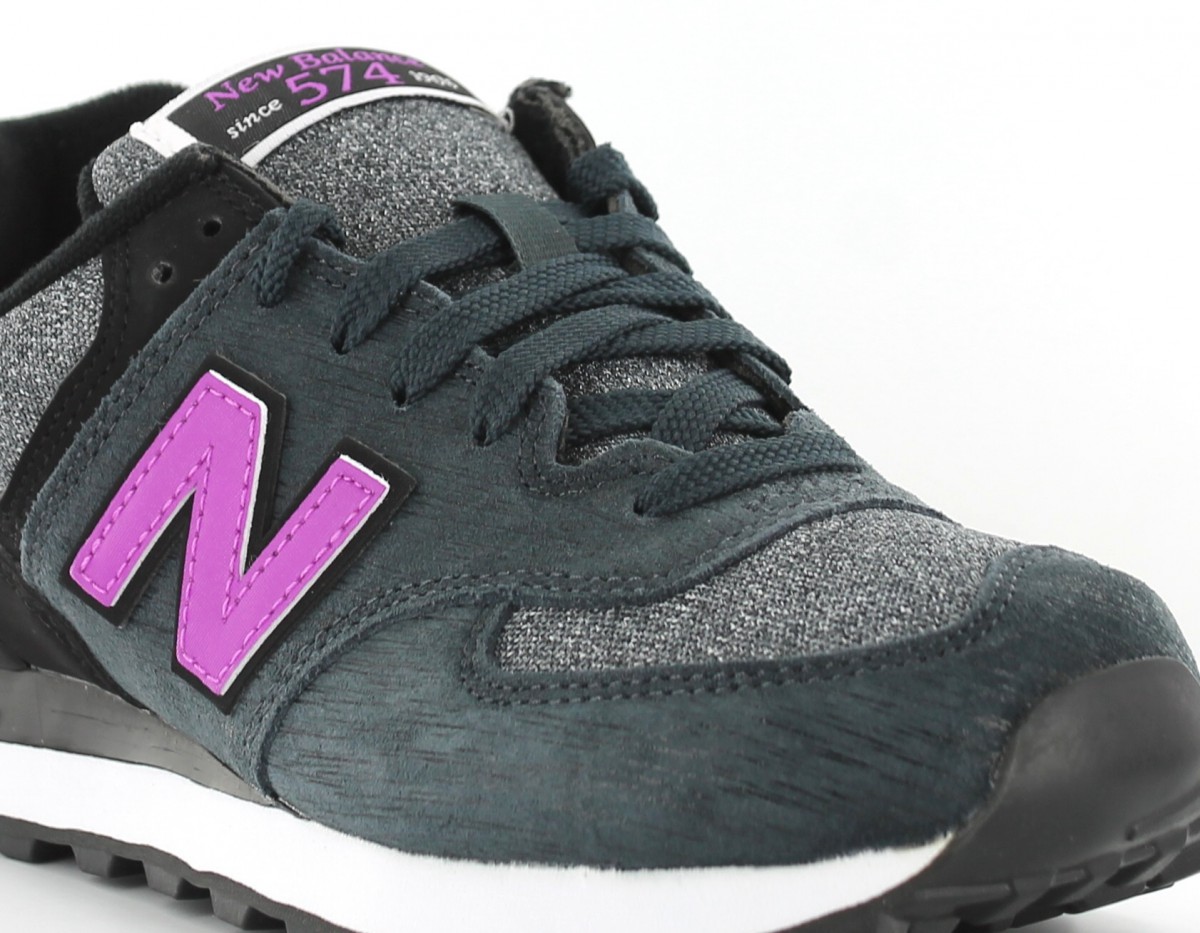 Newbalance 574 femme premium GRIS/NOIR/ROSE