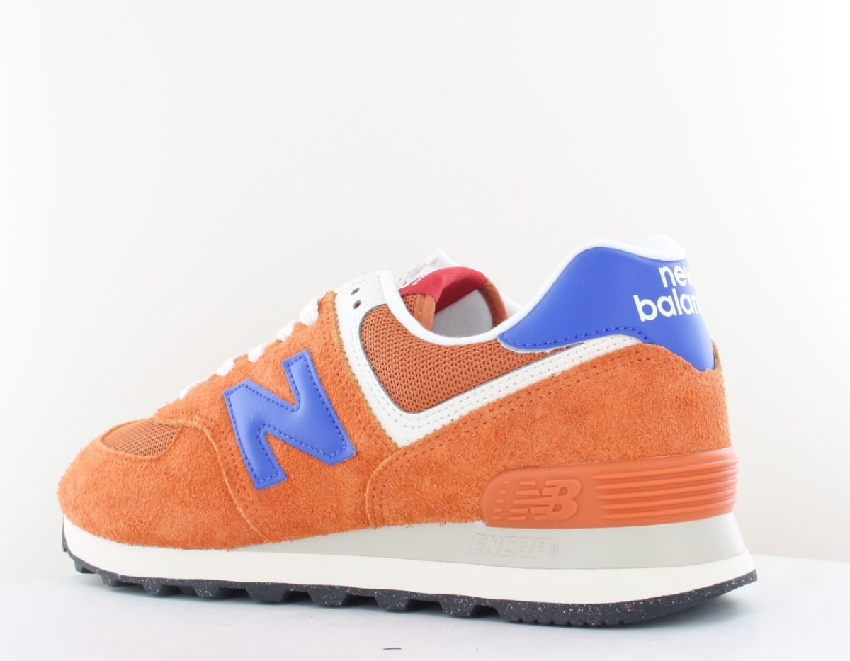 New Balance 574 orange bleu beige