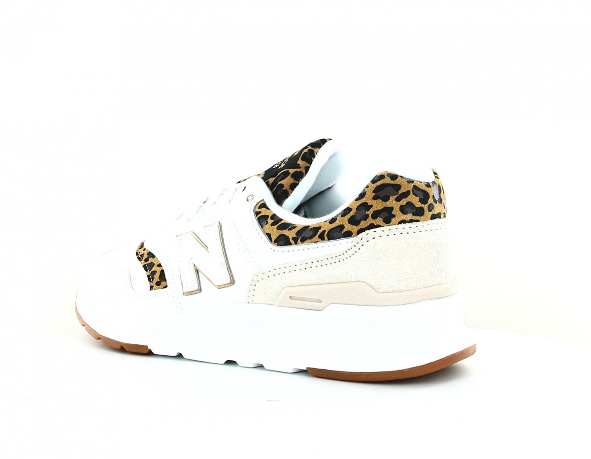 New Balance 997 femme blanc leopard gomme