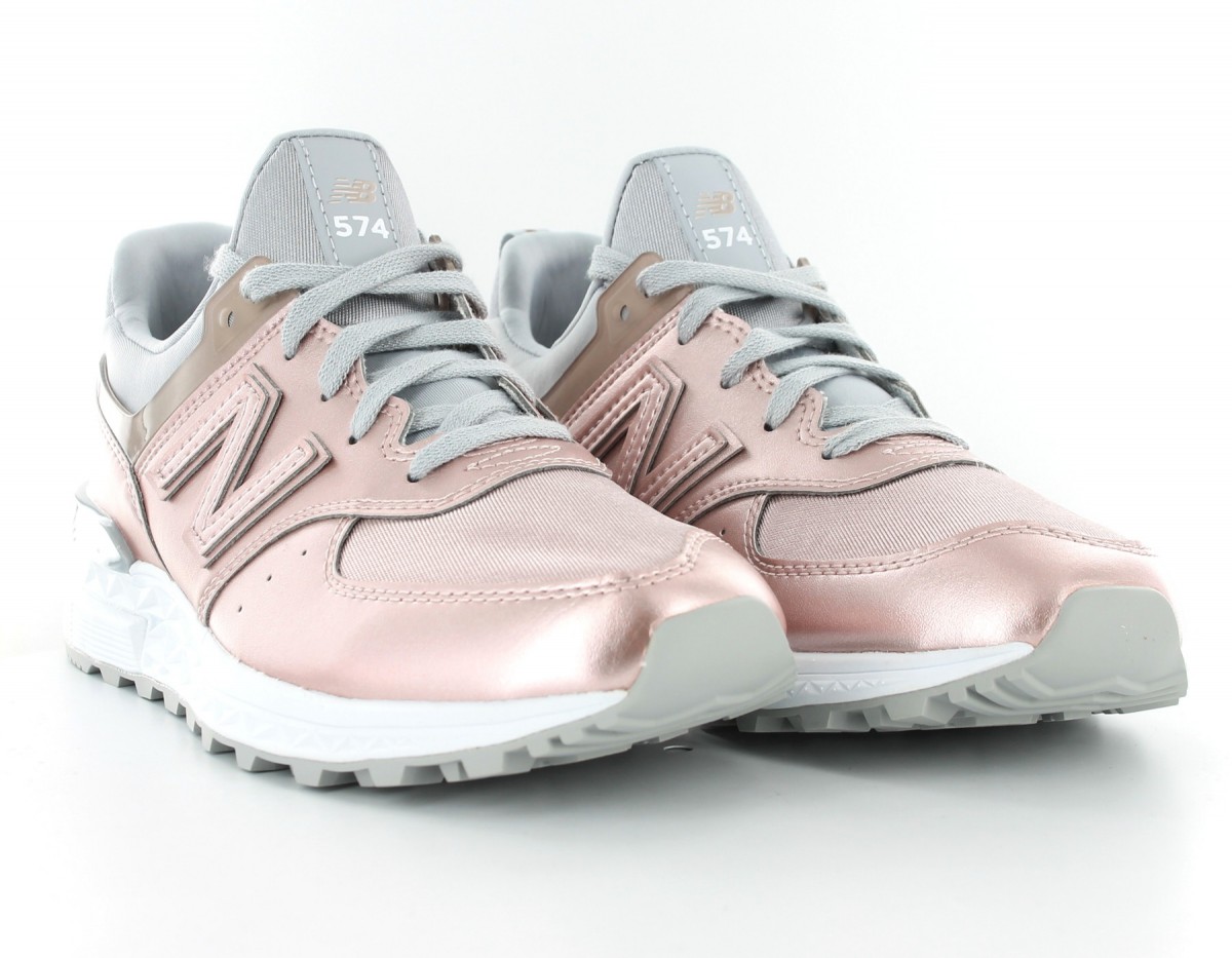 new balance metallic rose