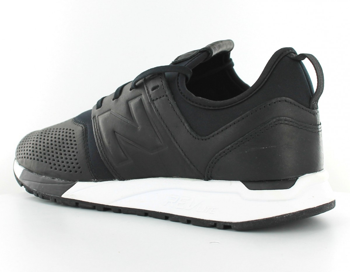 New Balance 247 Cuir Noir-Blanc