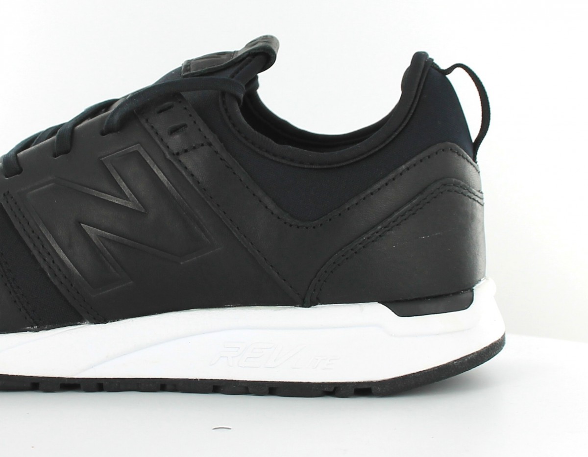 New Balance 247 Cuir Noir-Blanc