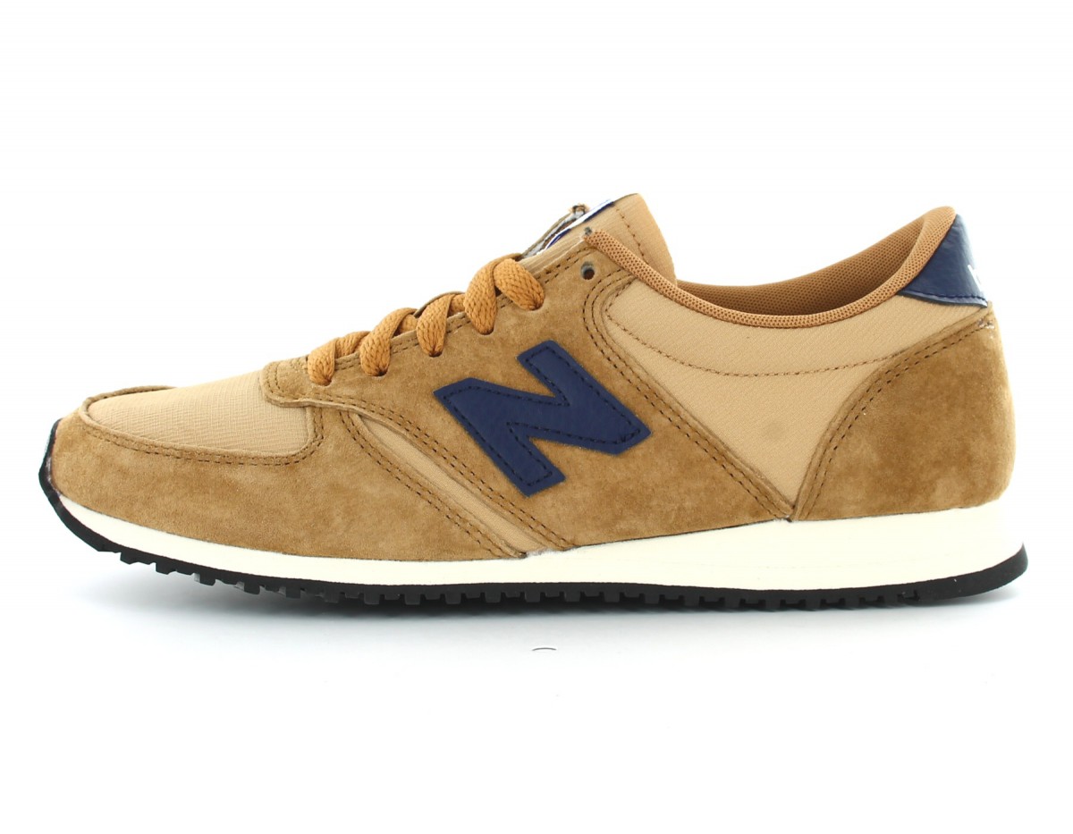 New Balance 420 Suede Homme Marron-Bleu Marine