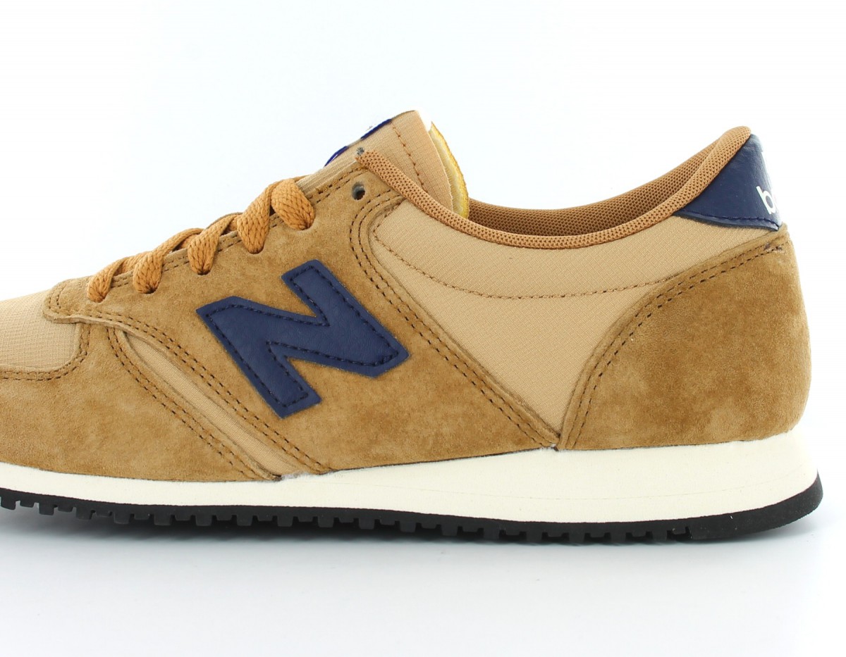 New Balance 420 Suede Homme Marron-Bleu Marine