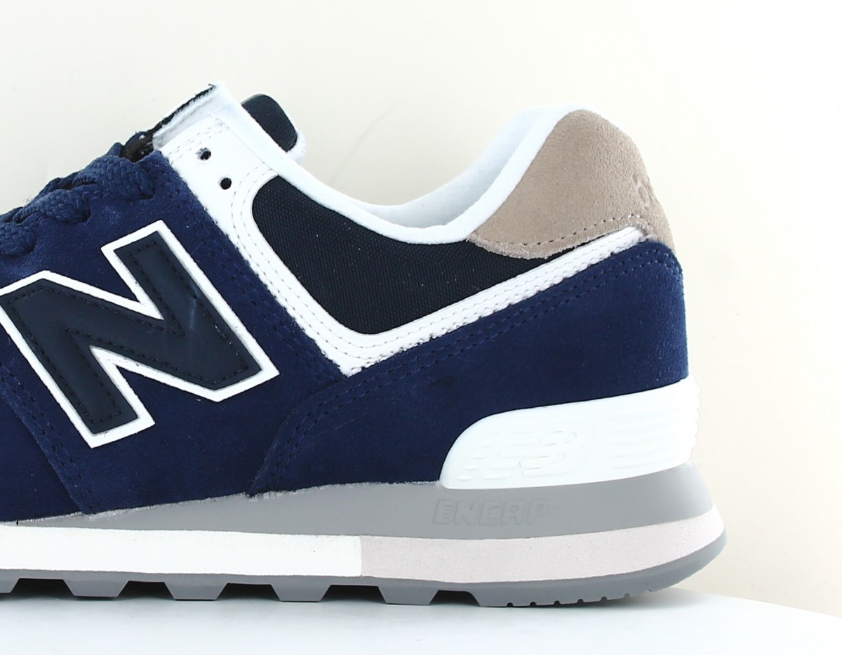 New Balance 574 homme suede bleu marine gris beige