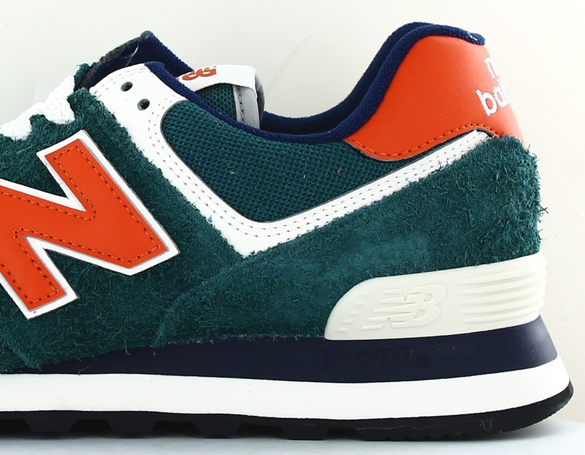 New Balance 574 homme suede vert orange bleu marine