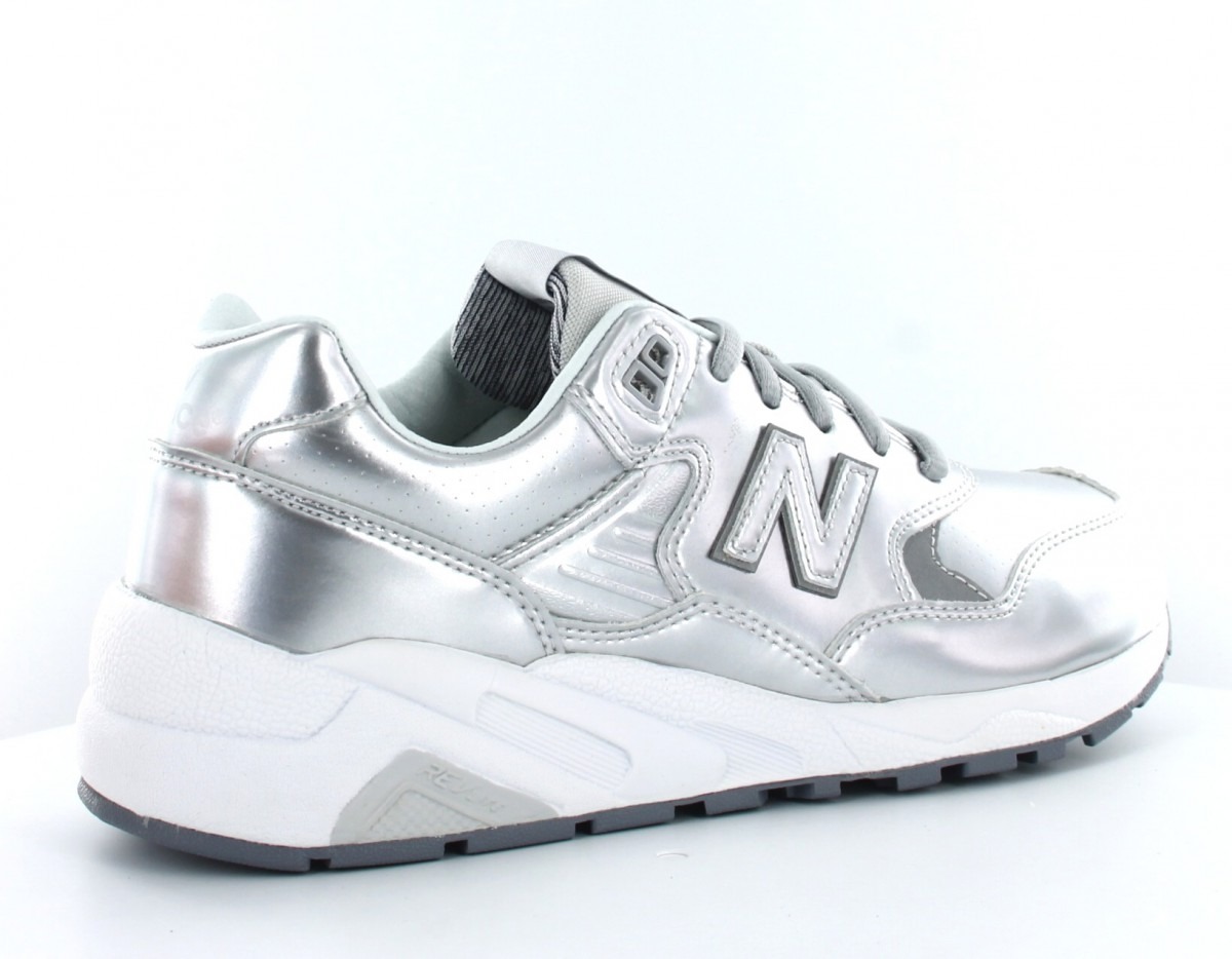 new balance metallic silver