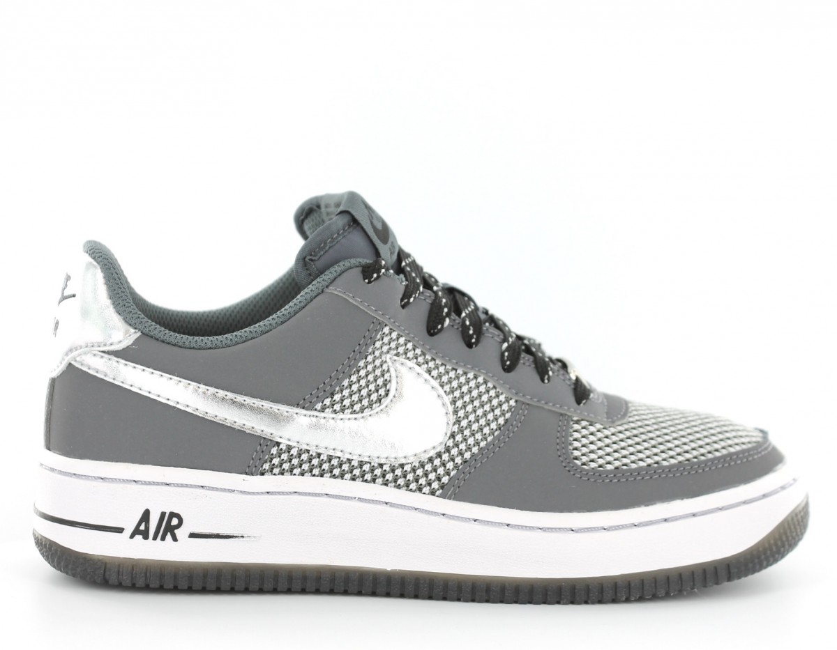 Nike Air Force 1 gs GRIS/SILVER