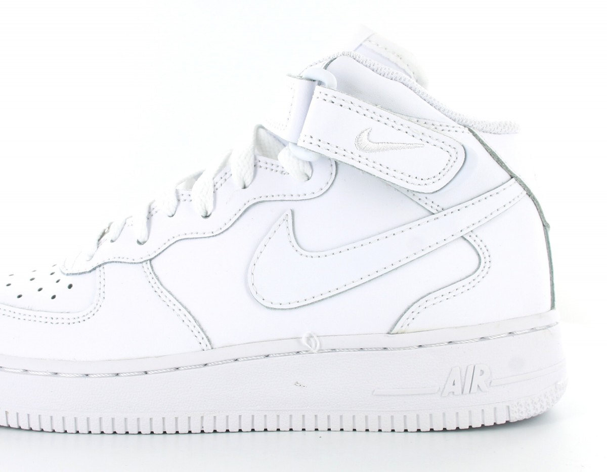 Nike Air Force 1 mid GS BLANC/BLANC