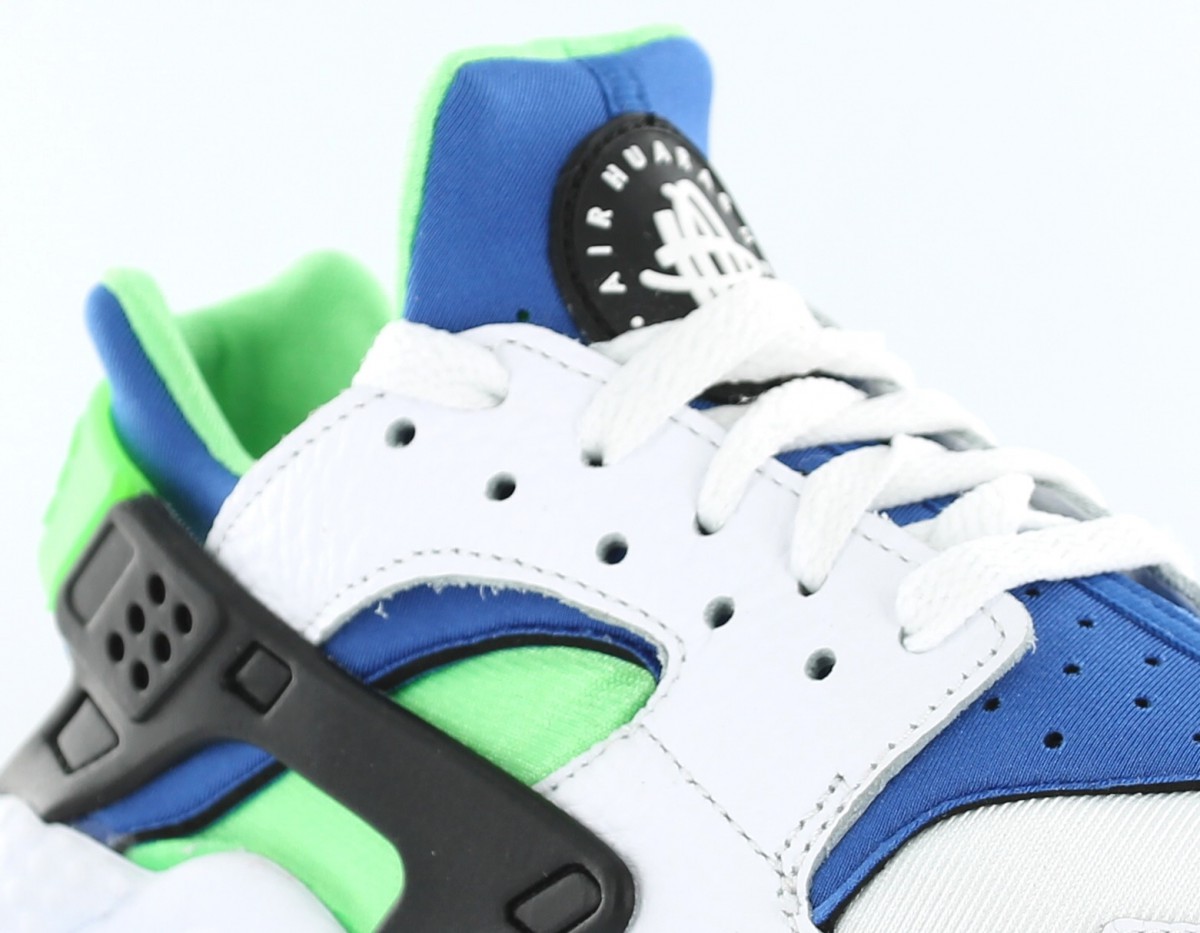 Nike Air Huarache Scream Green BLANC/BLEU/VERT