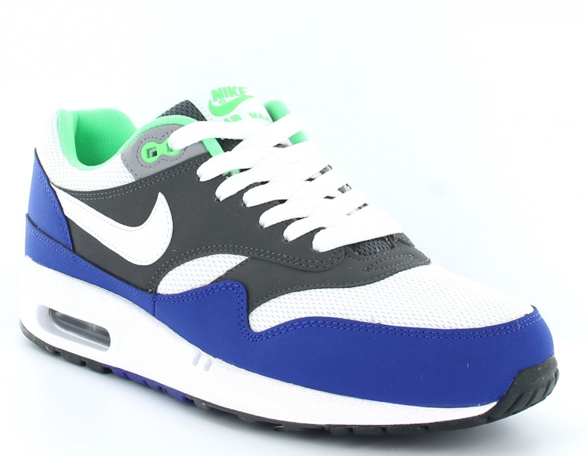 Nike Air Max 1 essential BLANC/BLEU/GRIS