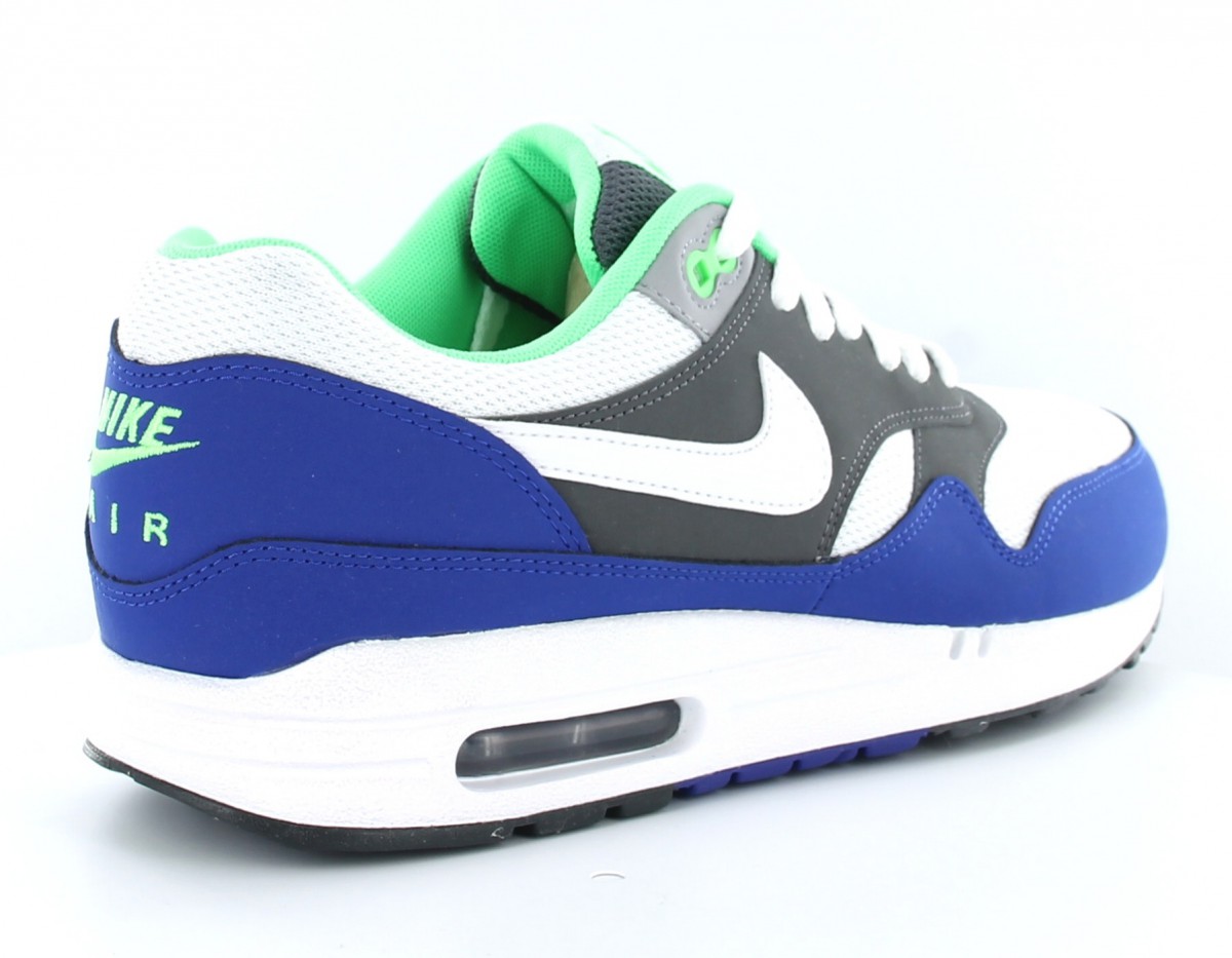 Nike Air Max 1 essential BLANC/BLEU/GRIS