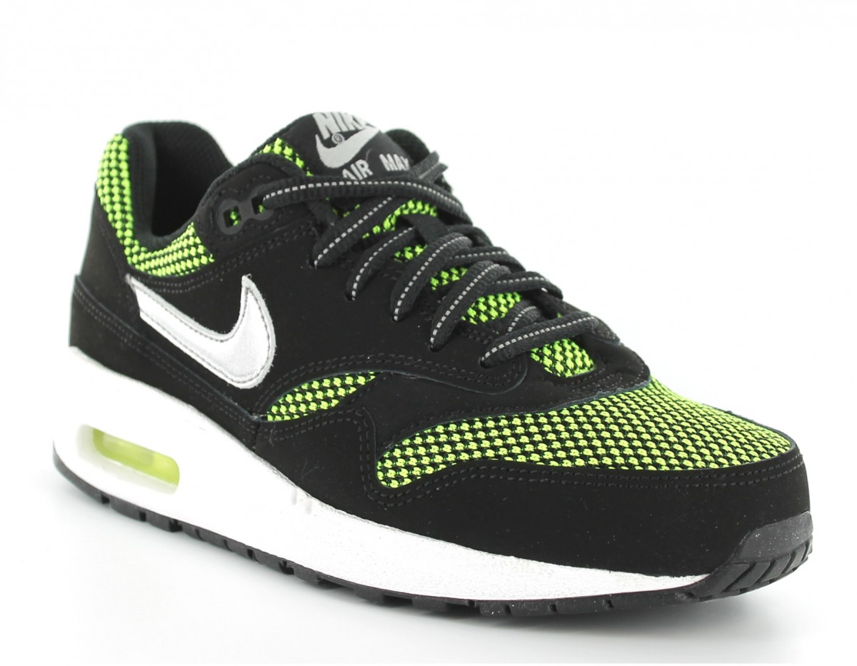 Nike Air max 1 LE reptil pack gs NOIR/VOLT