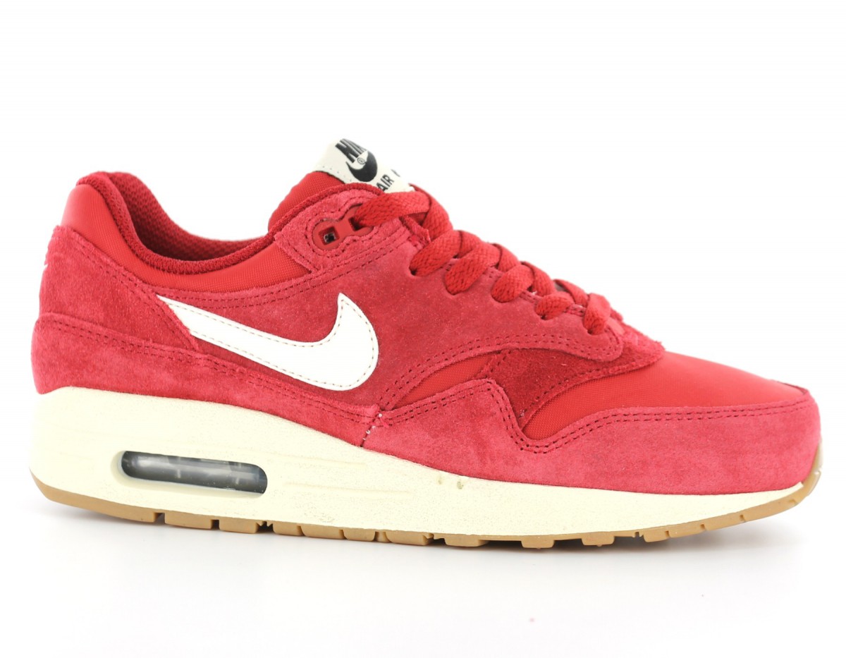 nike air max 1 blanche et rouge