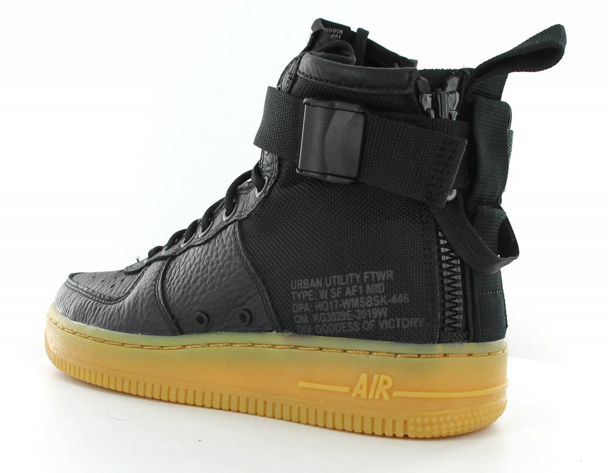 Nike Air Force 1 mid SF women Black-Gum