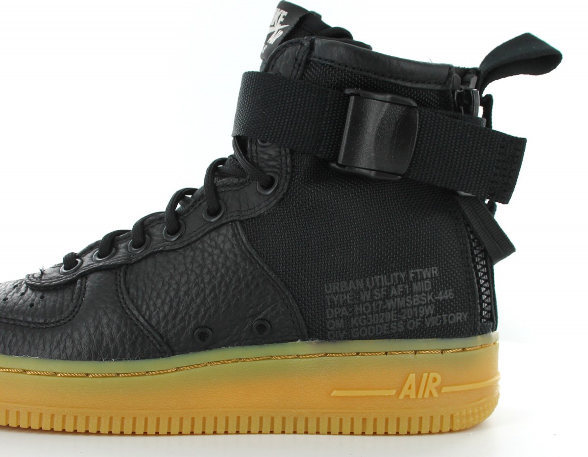 Nike Air Force 1 mid SF women Black-Gum