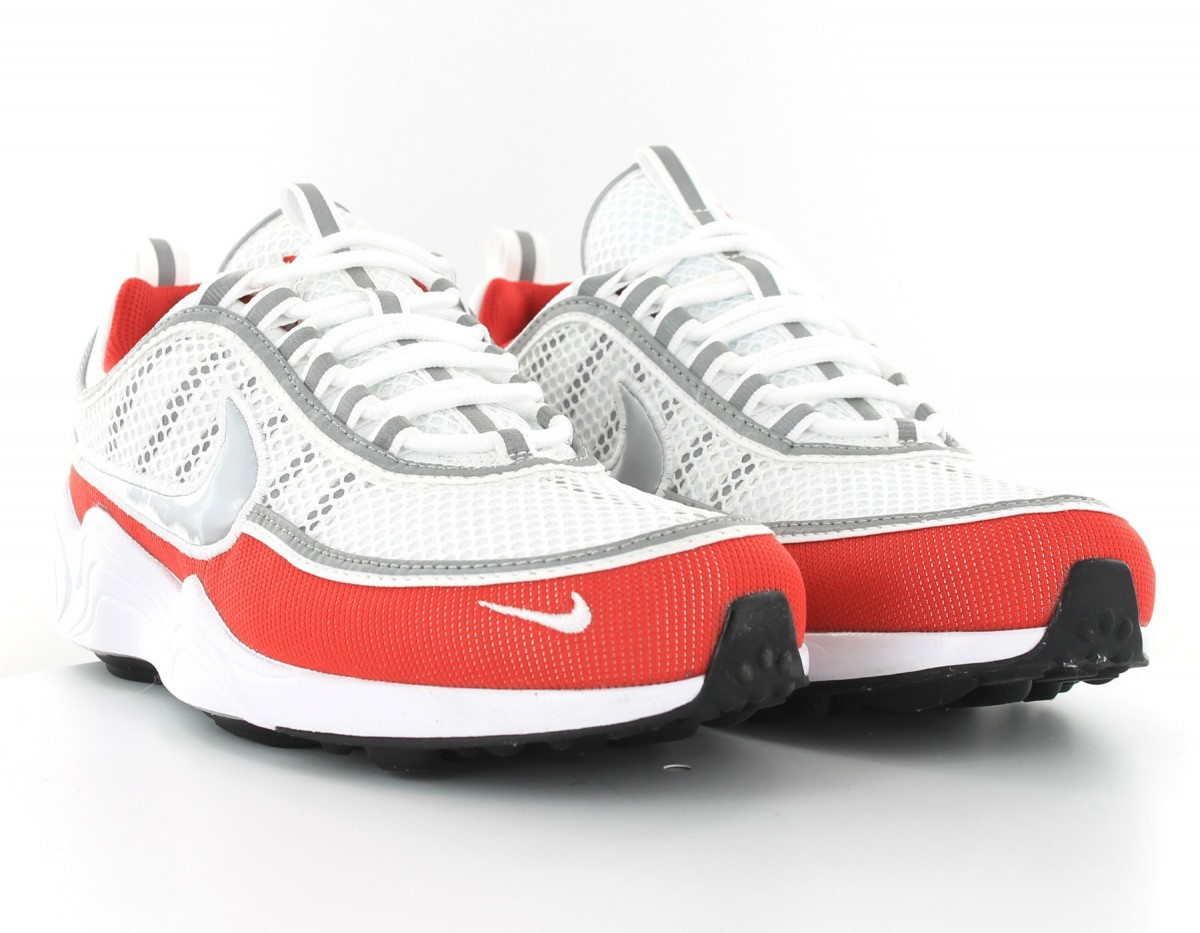 Nike Air Zoom Spiridon 16 White-Metallic Silver-Red