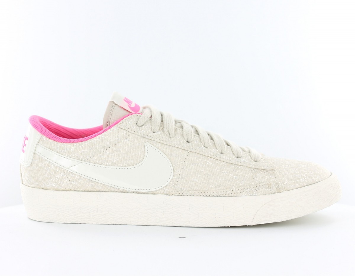 Nike Blazer vintage low text BLANC/ROSE