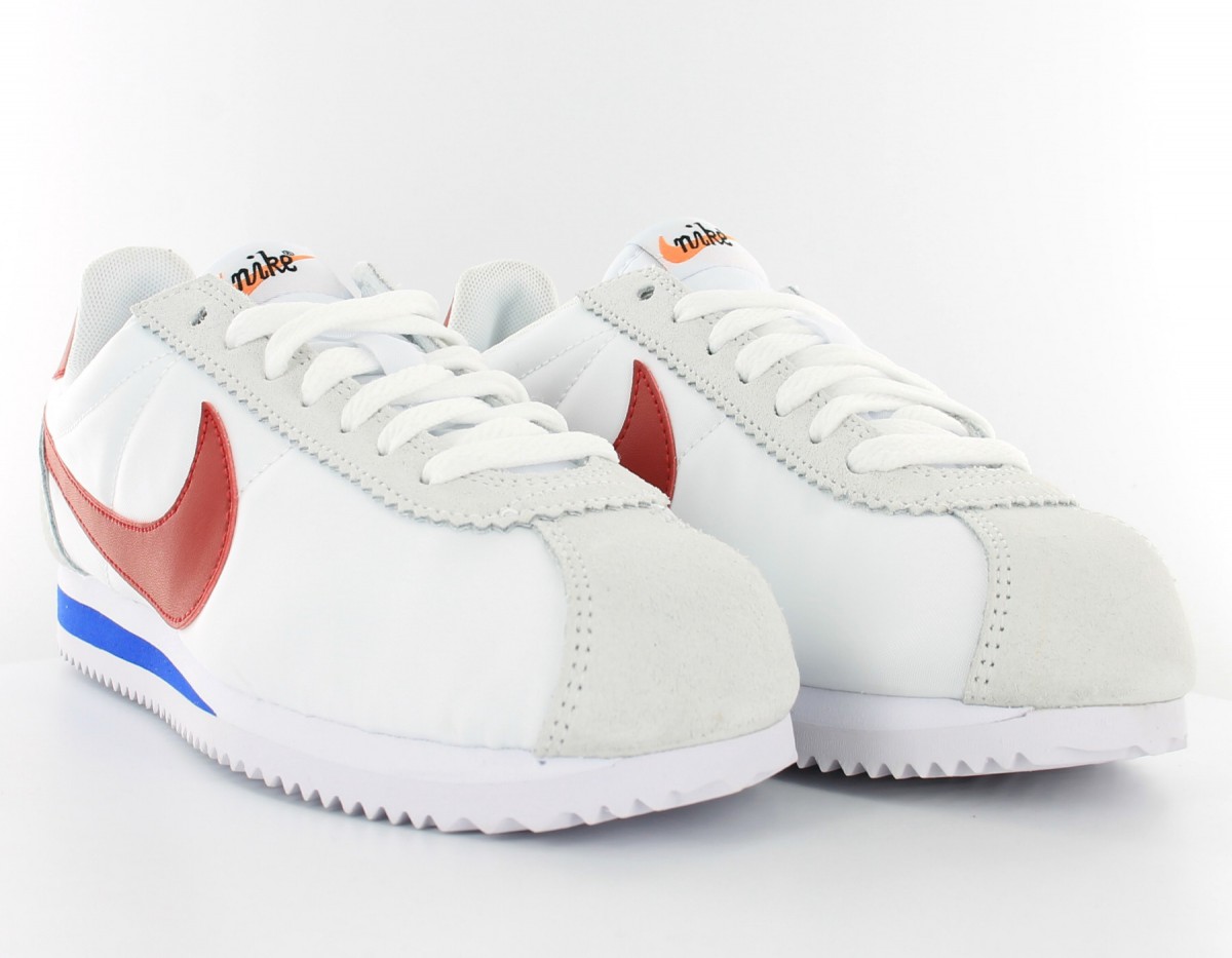 Nike Cortez Classic nylon premium White-Varsity Red