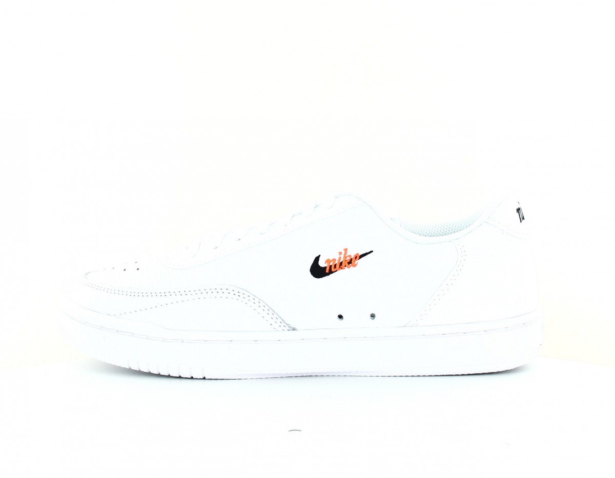 Nike Court vintage premium blanc noir orange