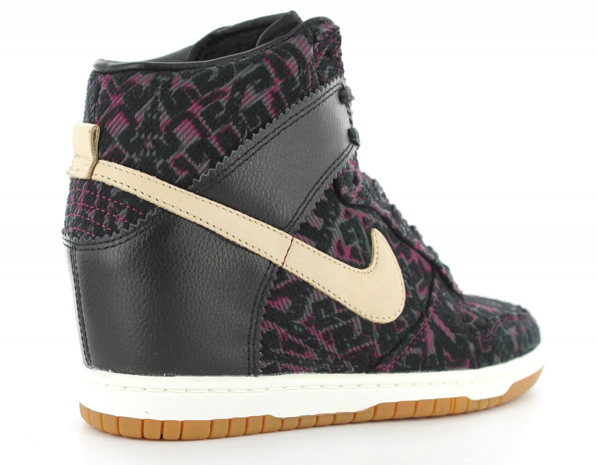 Nike Dunk Sky Hi premium NOIR/BEIGE/VIOLET