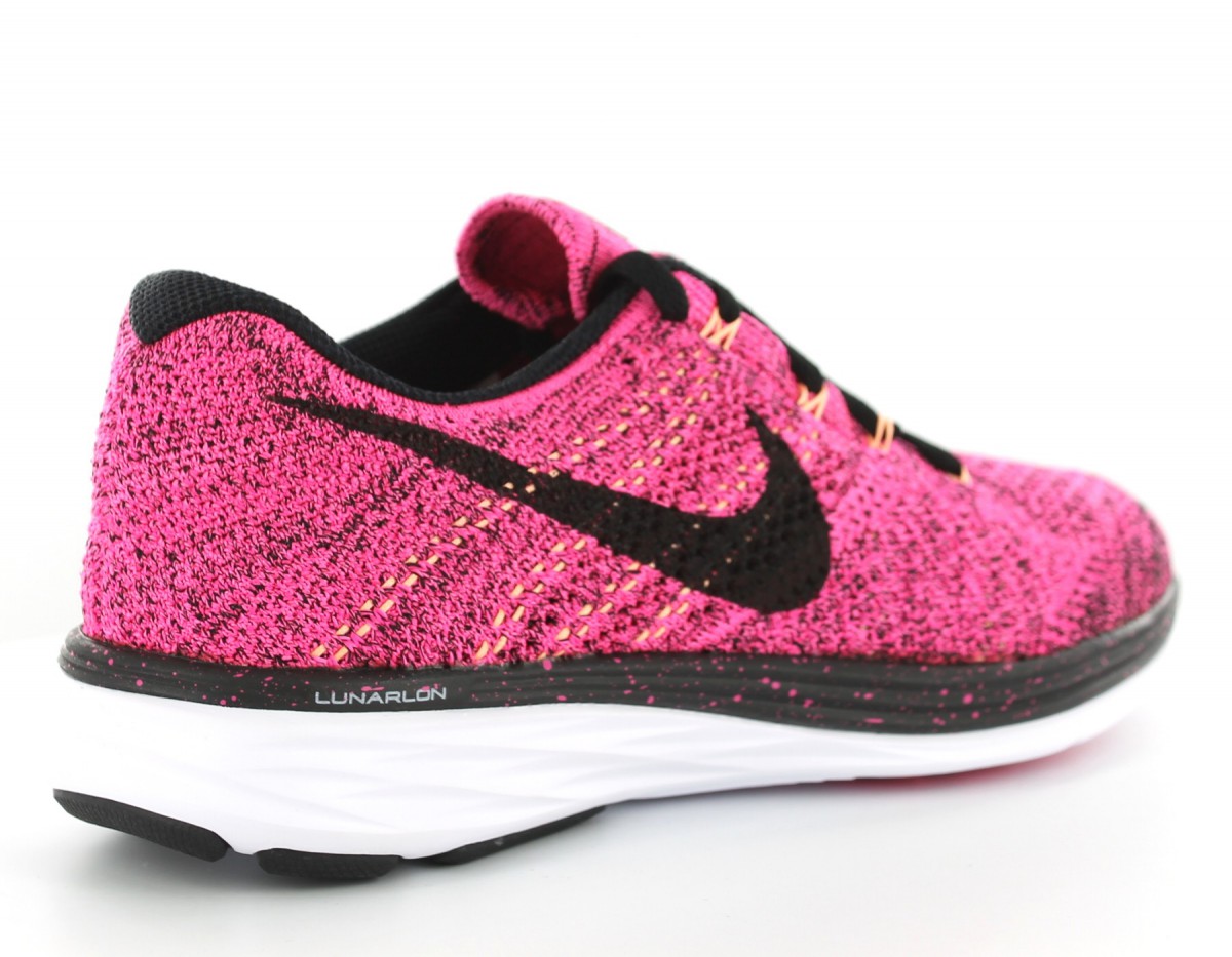 Nike Flyknit lunar 3 ROSE/NOIR