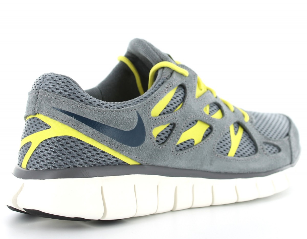 Nike Free Run 2 GRIS/JAUNE/BLANC